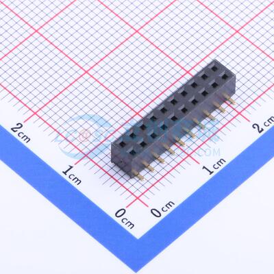 排母 X4621FVS-2x10-C43D65 SMD,P=2mm 2x10P 方孔 电子元器件