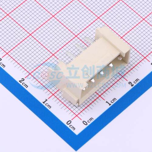 线对板针座 HCZZ0590-5 SMD,P=3.96mm,卧贴 1x5P 卧贴 电子元器件