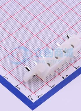 线对板针座 HX63080-4WAG 弯插,P=6.35mm 1x4P 弯插 电子元器件