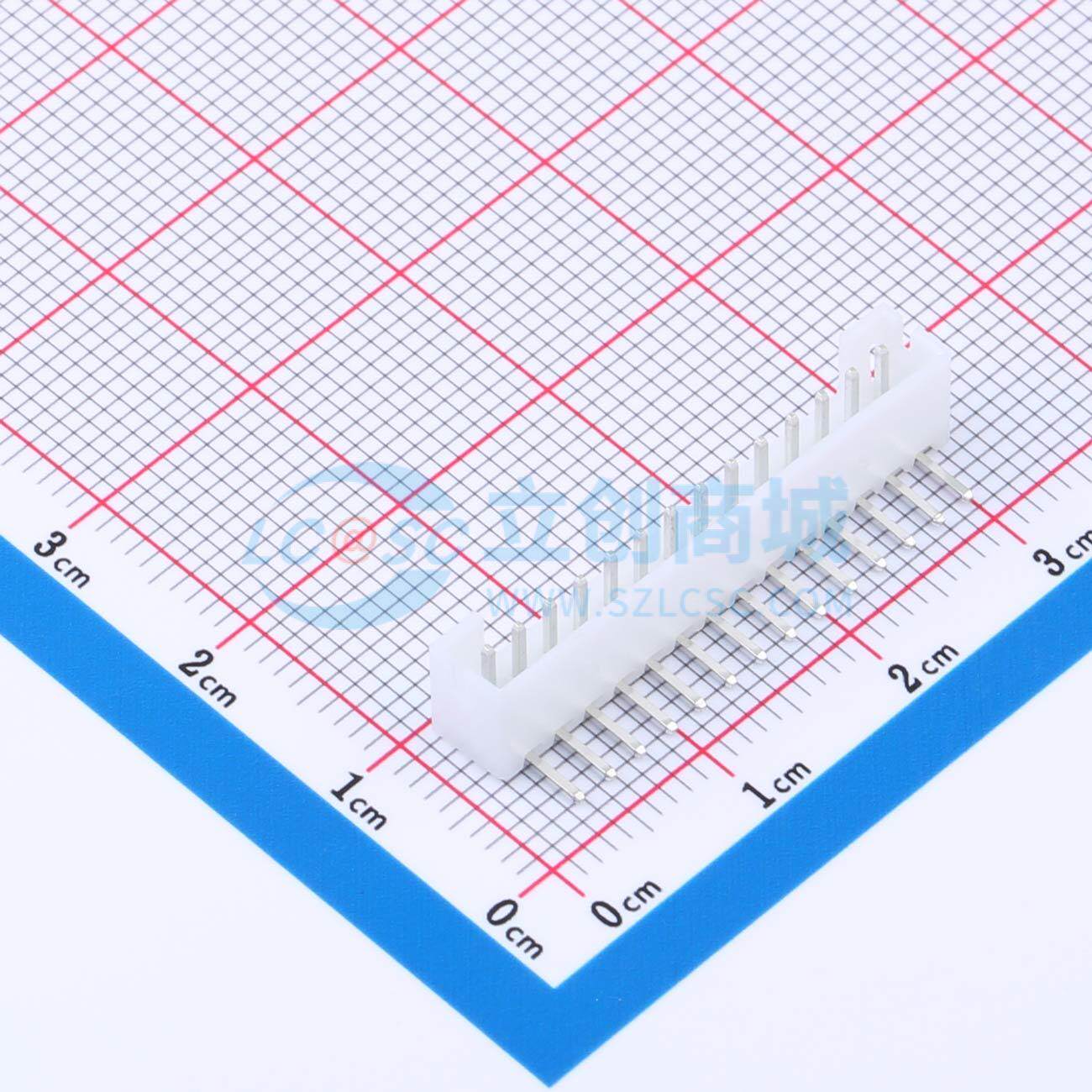线对板针座 XD-PH-14AW 弯插,P=2mm 1x14P 弯插 电子元器件配单