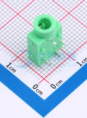 3.5mm耳机座 PJ-343 Green SMD 500mA 30V 原装 电子元器件配单