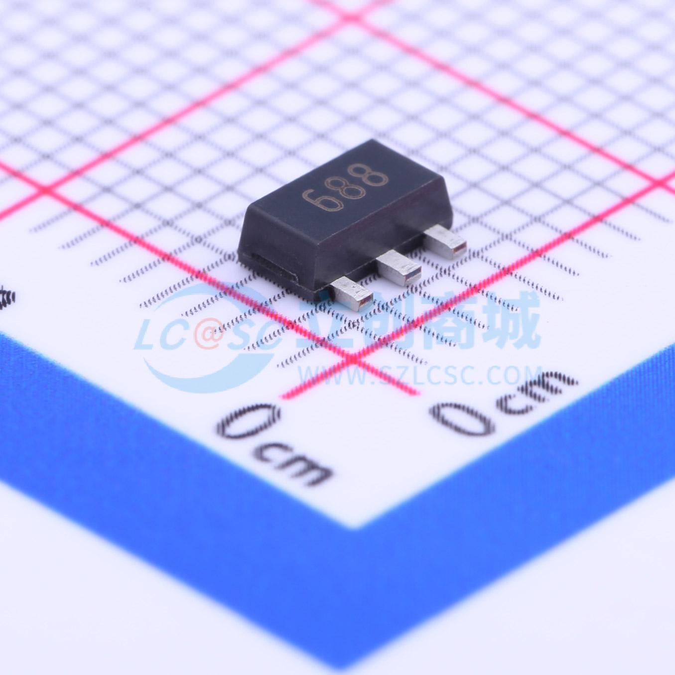三极管(BJT) FCX688BTA SOT-89-3 3A 12V DIODES(美台) 原装正品