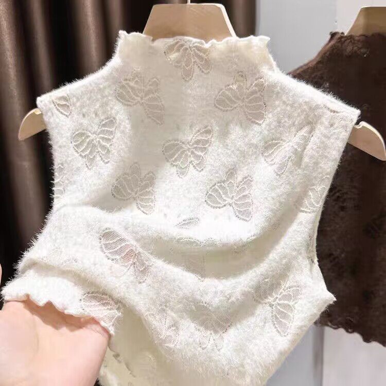 花边蕾丝假领子百搭女高档衣服领子太低神器内搭无袖打底衫秋冬女