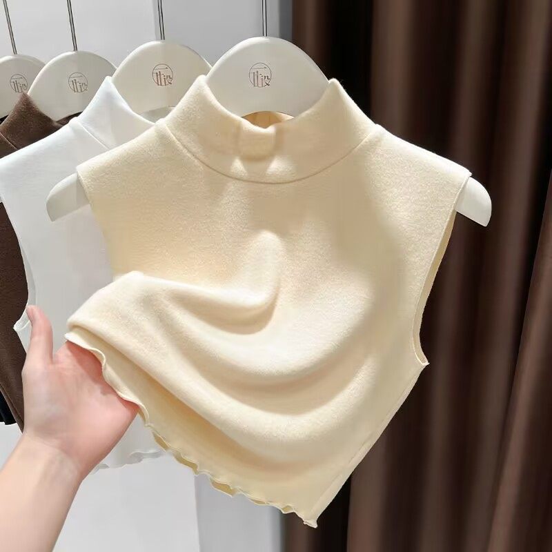 软糯德绒加厚双面磨毛半高领高档百搭无袖内搭假领子打底衫女秋冬,服饰配件/皮带/帽子/围巾,假领,淘宝优惠券,粉丝福利购,淘宝优惠卷