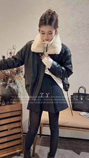 欧货皮衣鹅绒水貂领真皮外套JP9168 精品女装 欧洲站2025冬季 新款