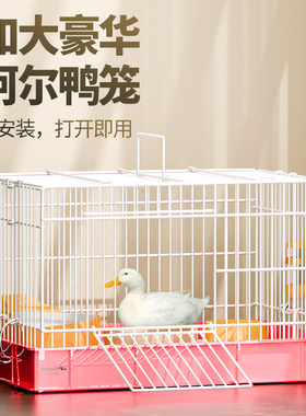 鸭子专用笼子柯尔鸭笼养小鸭子用品家用育雏房室内加大号豪华别墅