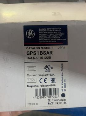 全新GE通用电气电动机保护器GPS1BSAR，24-32A电