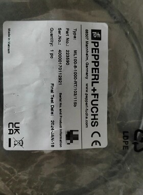 全新原装223590德国倍加福P+F传感器ML100-8-1