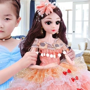 Búp bê Barbie đặt đồ chơi công chúa nhỏ mô phỏng giấc mơ biệt thự búp bê đơn 3 cô gái tặng 6 - Búp bê / Phụ kiện