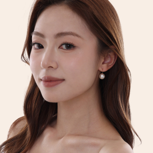 珍珠耳钉耳环经典 施家澳白珍珠天女耳钩通勤百搭西大班 高跟鞋 法式