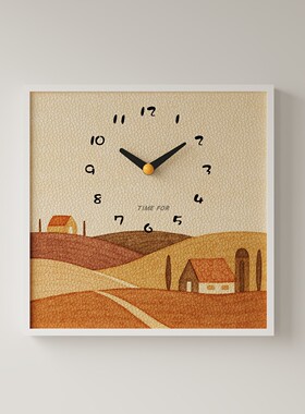 新款ins风客厅挂钟创意个性桌面钟表现代简约大气艺术风挂画时钟