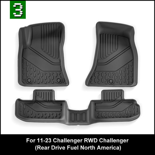 适用于11-23款道奇Dodge Challenger挑战者汽车脚垫全TPE脚垫