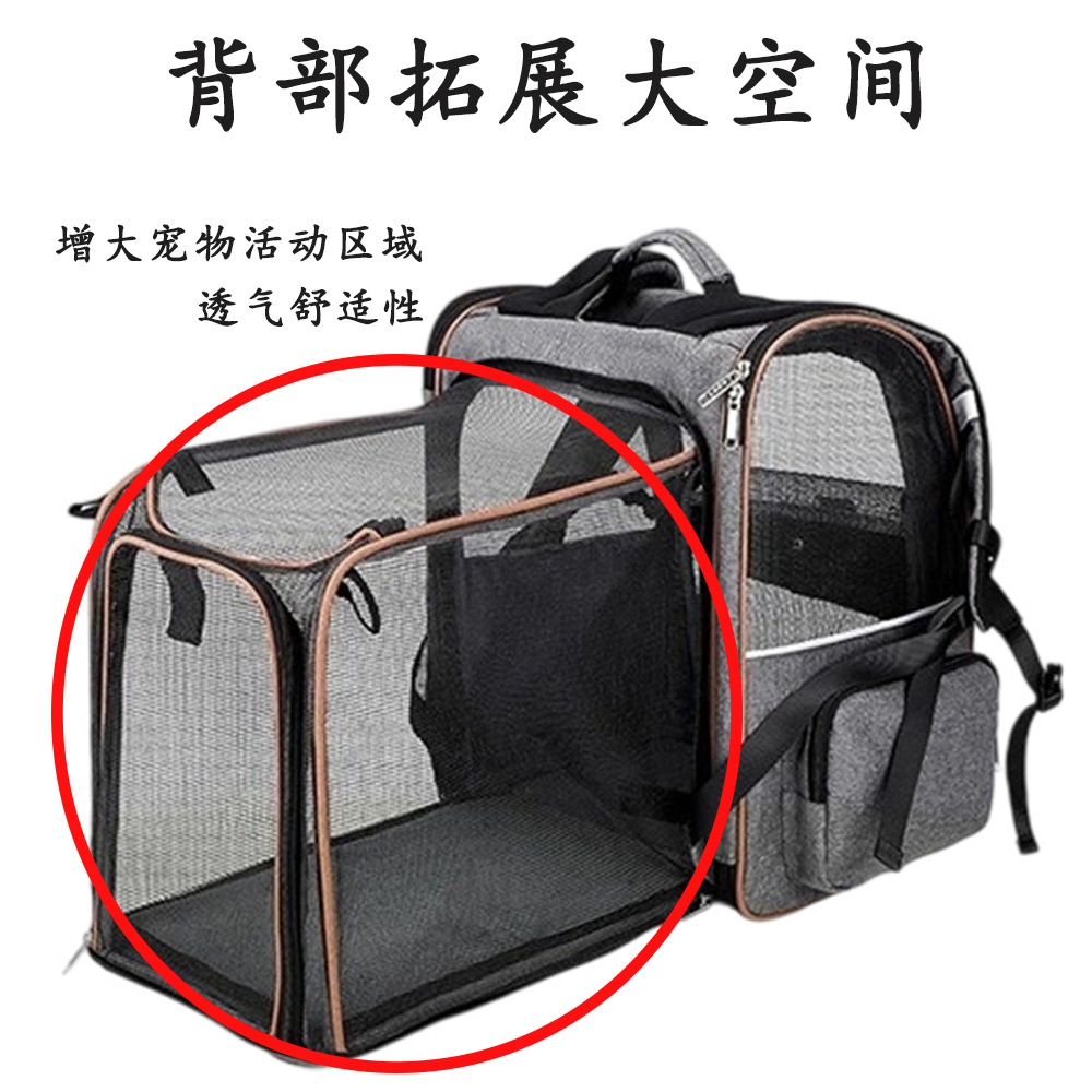 通用2025新款猫背包手提包可扩展宠物包便携狗背包式折叠小狗小猫