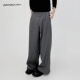 mountain 四折A字阔腿通勤长裤 tree重磅排扣西裤 TR混纺垂感休闲裤