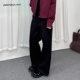秋冬新款 宽松垂感阔腿裤 直筒a字斜纹基础百搭休闲裤 男士 长裤 通勤
