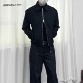 秋季 mountain tree灯芯绒双拉链夹克外套男士 老钱风翻领Cleanfit