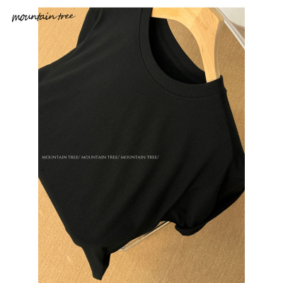 性价比棉t恤小领口cleanfit短袖男款夏季内搭半袖打底衫体恤圆领