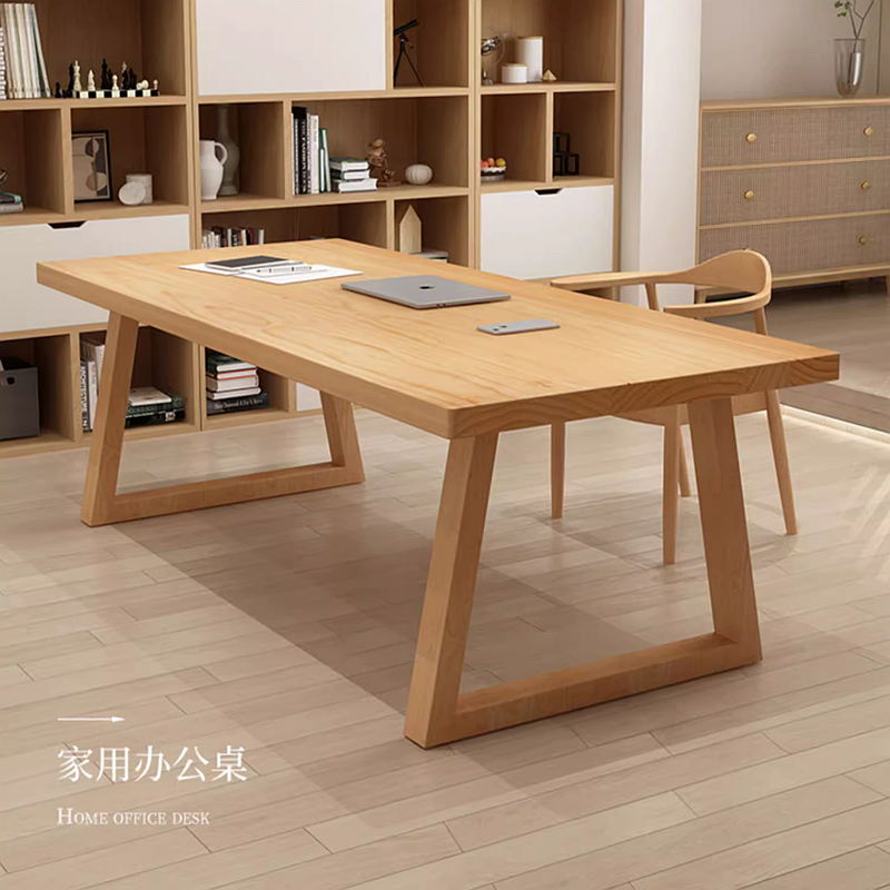 原木办公桌电脑桌北欧长桌