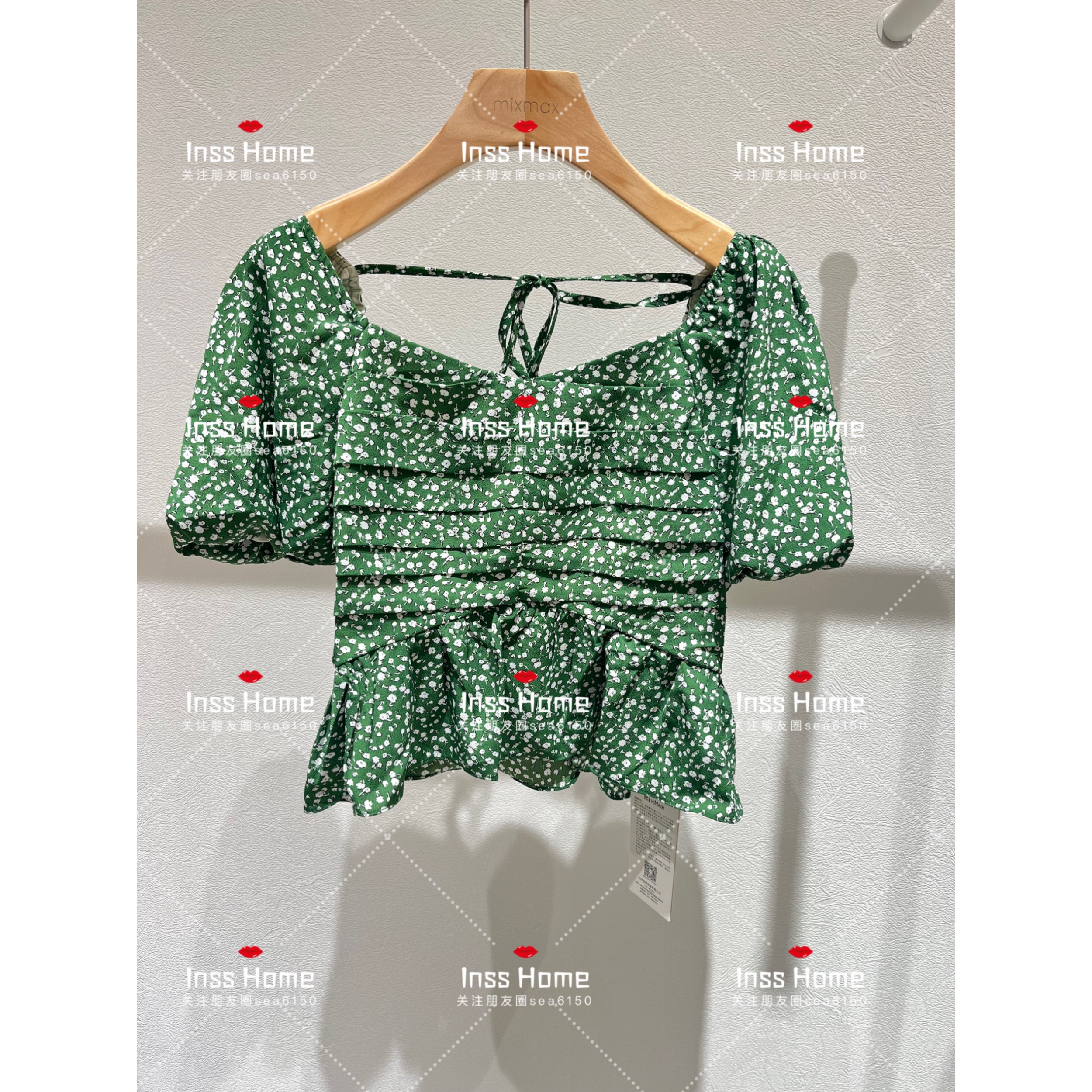 国内专柜正品代购MixMax24夏季新品碎花小上衣1242122772--919