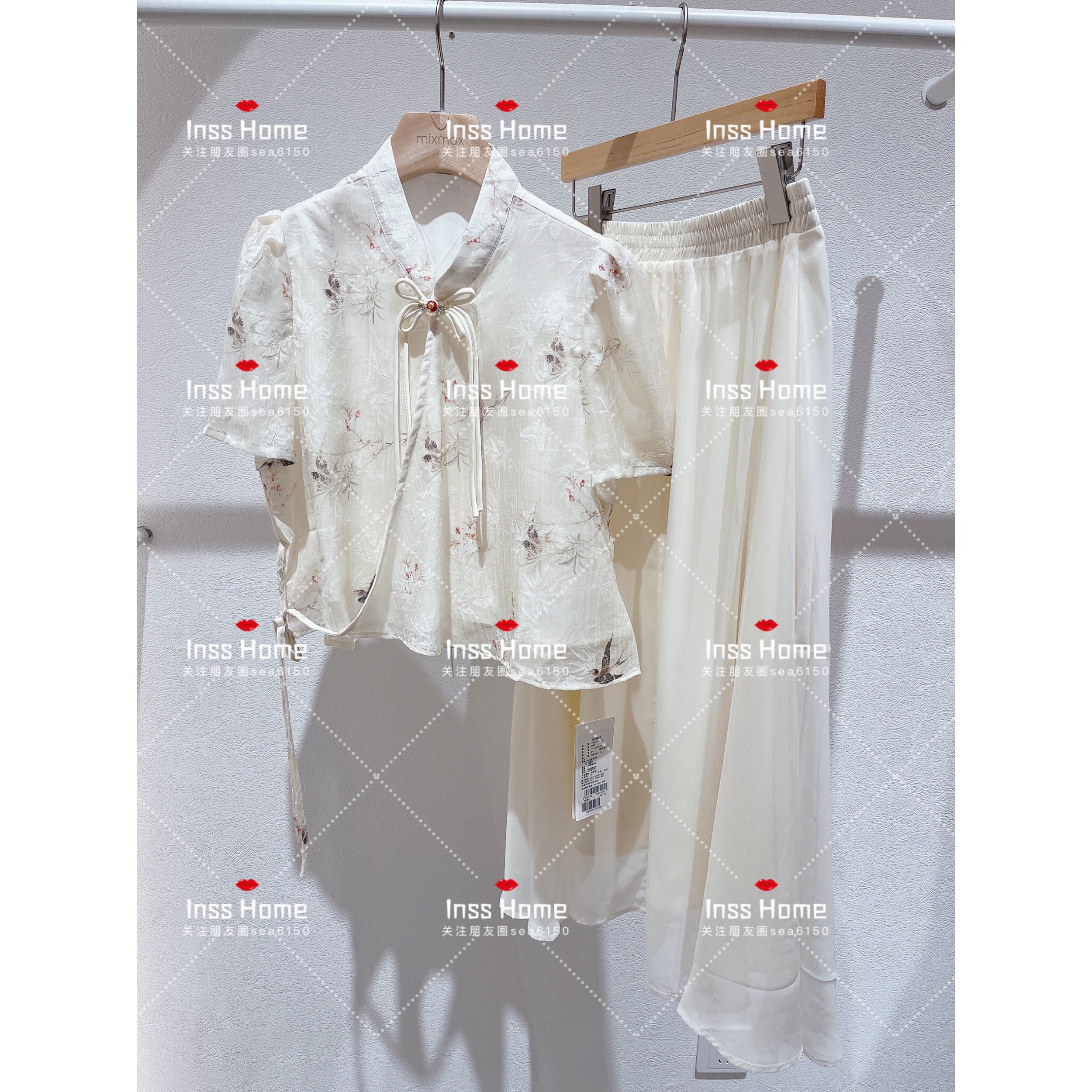 国内专柜正品代购MixMax24夏季1242266112新国风淑女两件套1449