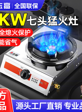 志高商用猛火单灶台嵌两用燃气灶