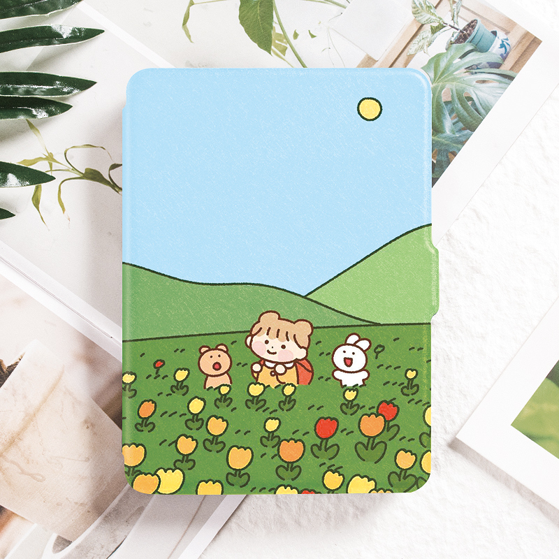 蚕丝纹理 便携手持 智能休眠 全包保护