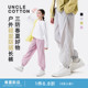子 轻量防晒防小雨束脚裤 棉叔叔女童宽松休闲三防长裤 男童春夏新款