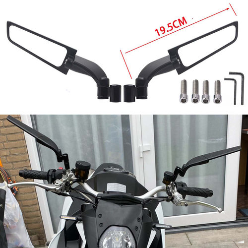 适用豪爵TR300 XCR300 DR300摩托车装定风翼后视镜 反光镜倒车镜
