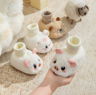 全棉母婴纯棉婴儿春秋冬季0-12个月步前鞋袜子男女宝宝通用一体袜