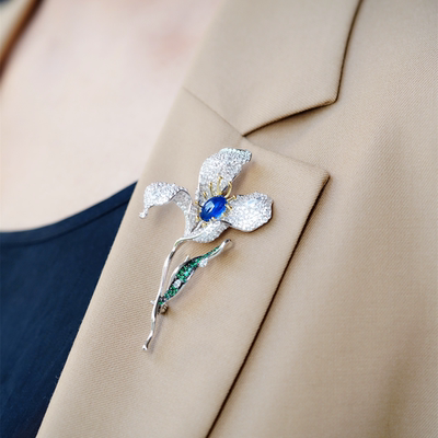 喻棠复古女高端典雅胸针秋冬新品