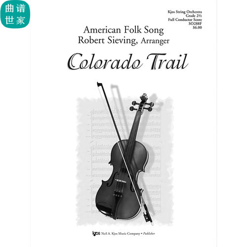 弦乐团 科罗拉多步道Colorado Trail 2.5级重奏总谱分谱 MP3