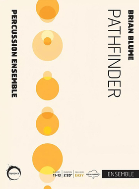 Pathfinder 探路者 简单 初级打击乐团 重奏 总分谱 MP3小学生