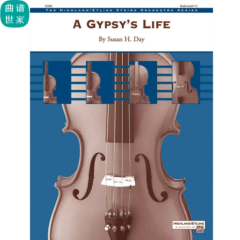 1.5级 交响弦乐 吉普赛人的生活总谱分谱 MP3（A Gypsy’s Life）