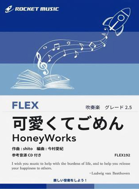 2.5级 灵活编制 这么可爱真是抱歉 重奏总分谱 mp3 FLEX192