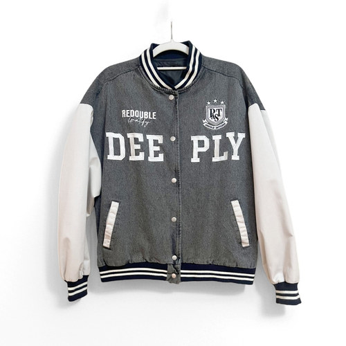 日单CHLPCLIP男牛仔棒球服外套