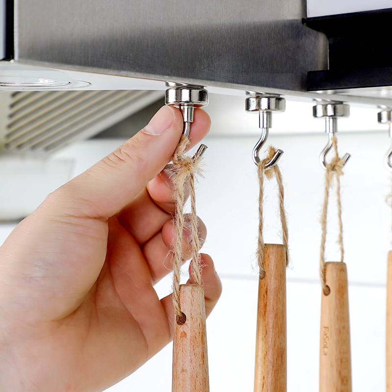 懒易家磁铁磁吸挂钩固定器