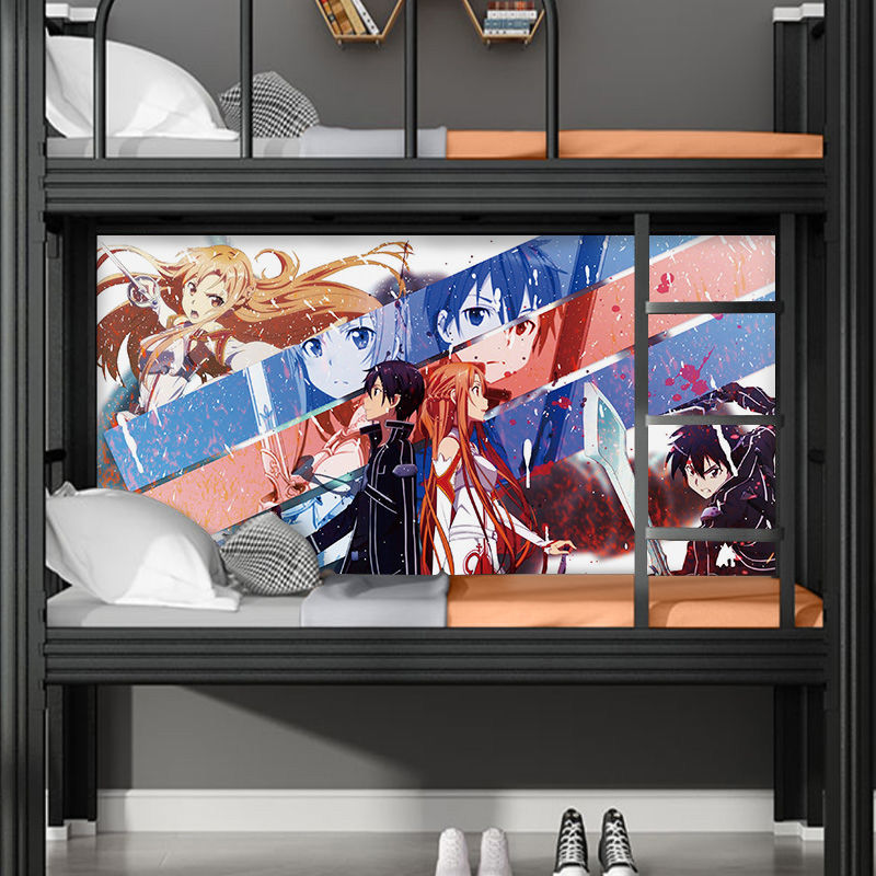 壁纸高清自粘墙贴刀剑学生房间出租屋墙纸动漫海报壁画神域装饰画