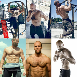 海报男明星健身肌肉馆贴画墙森斯坦装饰森挂画定做励志健身运动杰