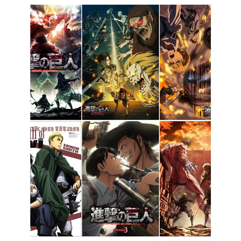 二次元巨人利兵长艾伦壁纸墙贴进击宿舍动漫海报的卡通威尔装饰画