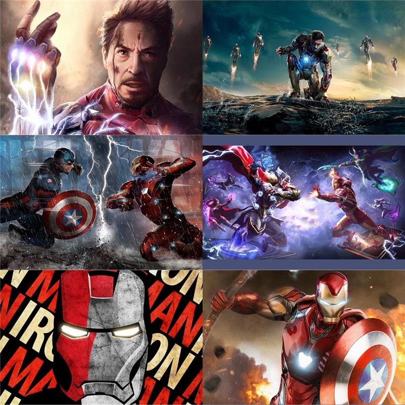 壁纸侠漫威墙贴画自卧室钢铁复仇者粘贴宿舍联盟十周年电影海报