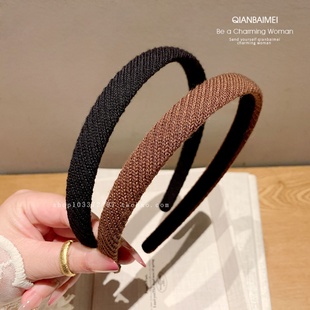 发饰品 高级感头箍女款 秋冬细款 毛线针织发箍简约日常外戴发捆时尚