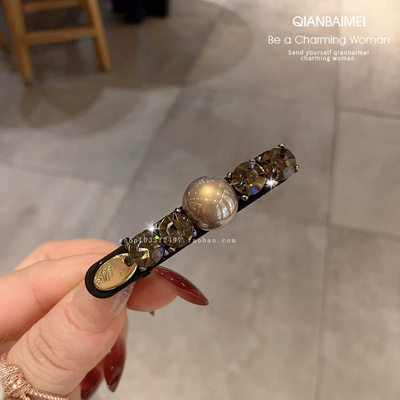 复古高端水钻小发夹刘海侧边夹