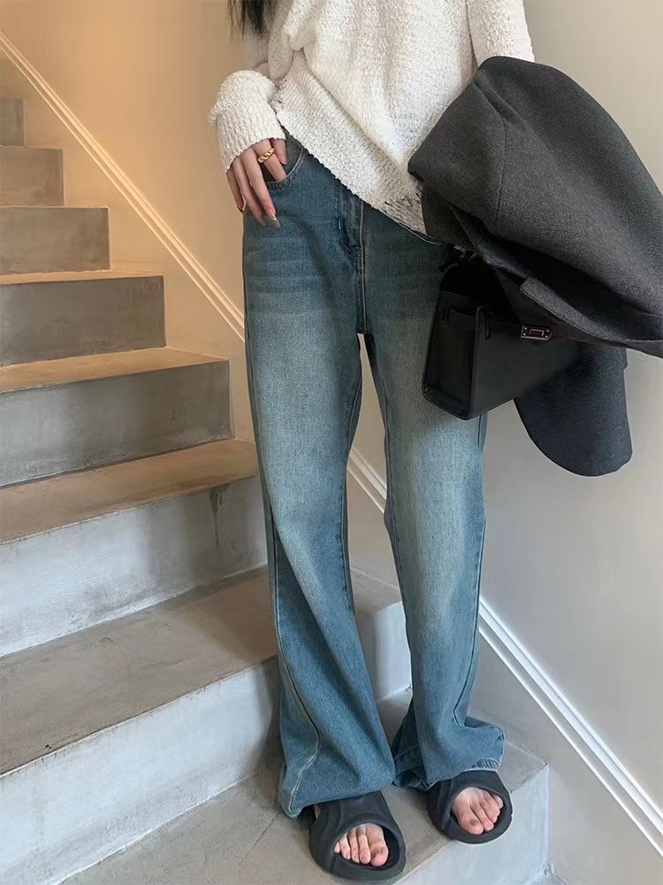 富尔大码定制女装微胖mm水洗复古蓝牛仔春夏高腰宽松显瘦遮肉长裤,女装/女士精品,大码裤装,淘宝优惠券,粉丝福利购,淘宝优惠卷