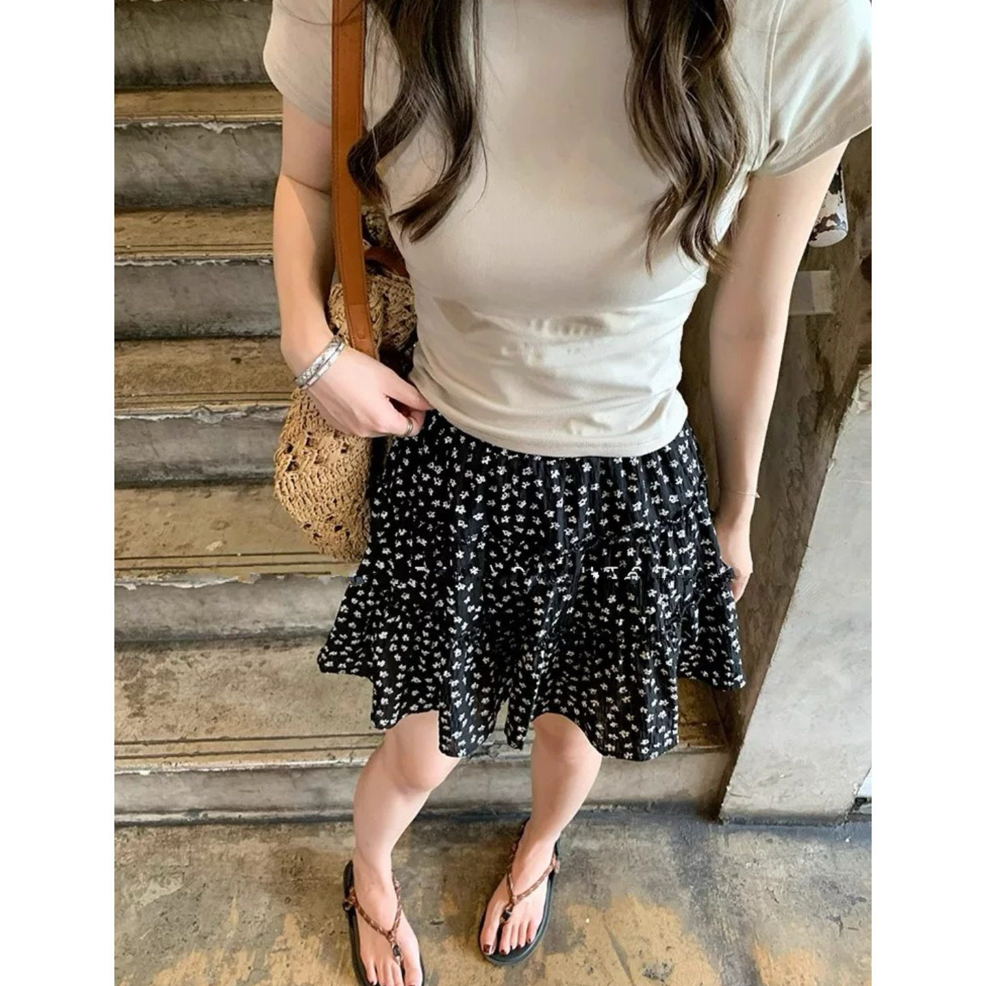 富尔大码定制女装微胖mm黑色碎花半身裙夏高腰宽松显瘦A字蛋糕裙,女装/女士精品,大码半身裙,淘宝优惠券,粉丝福利购,淘宝优惠卷