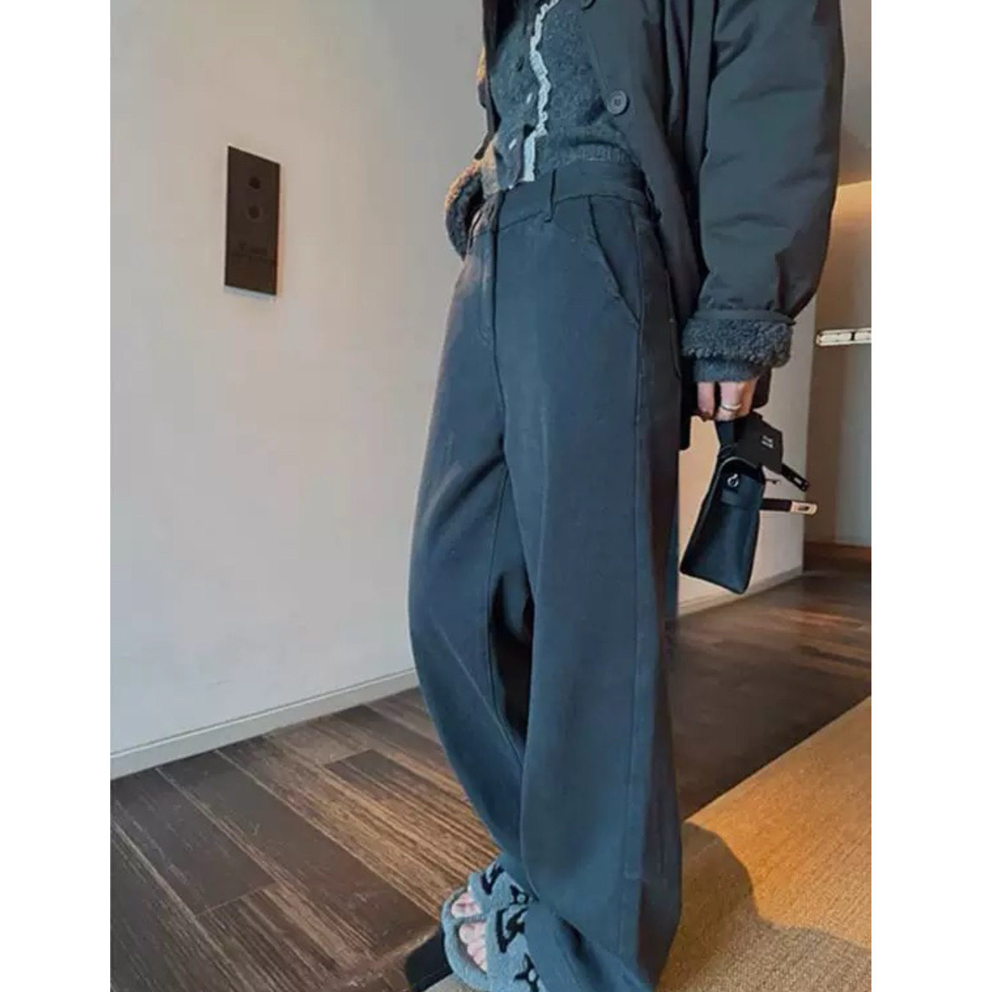 富尔大码定制女装肥妹妹mm慵懒风阔腿牛仔夏高腰宽松显瘦遮挎长裤,女装/女士精品,大码裤装,淘宝优惠券,粉丝福利购,淘宝优惠卷