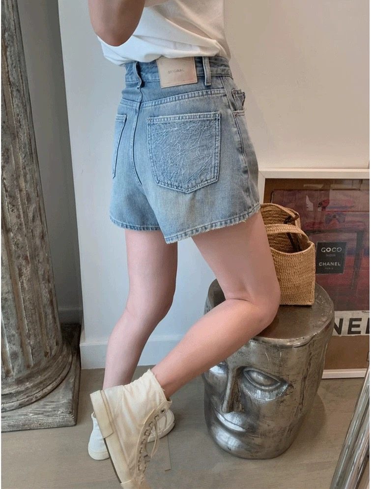 富尔大码定制女装微胖mm刺绣牛仔短裤夏季薄款高腰宽松显瘦阔腿裤,女装/女士精品,大码裤装,淘宝优惠券,粉丝福利购,淘宝优惠卷