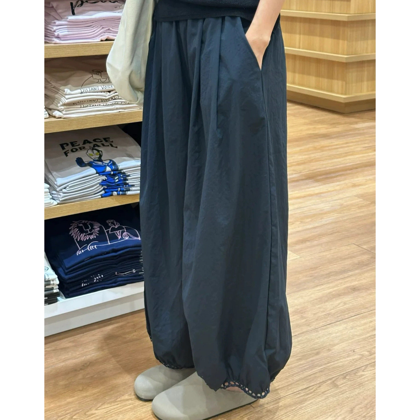 富尔大码定制女装肥妹妹mm日系阔腿运动夏高腰宽松显瘦休闲九分裤,女装/女士精品,大码裤装,淘宝优惠券,粉丝福利购,淘宝优惠卷