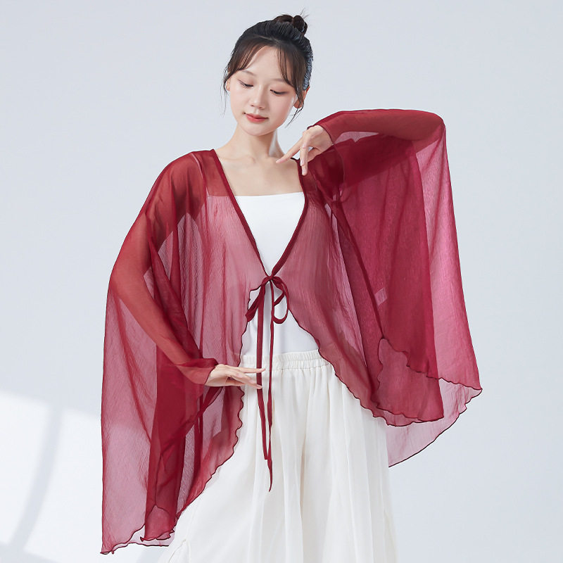 古典舞纱衣女新款大袖