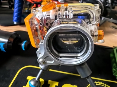 Bubblescuba适用于佳能 S90/95/100/105型号防水壳的转接环