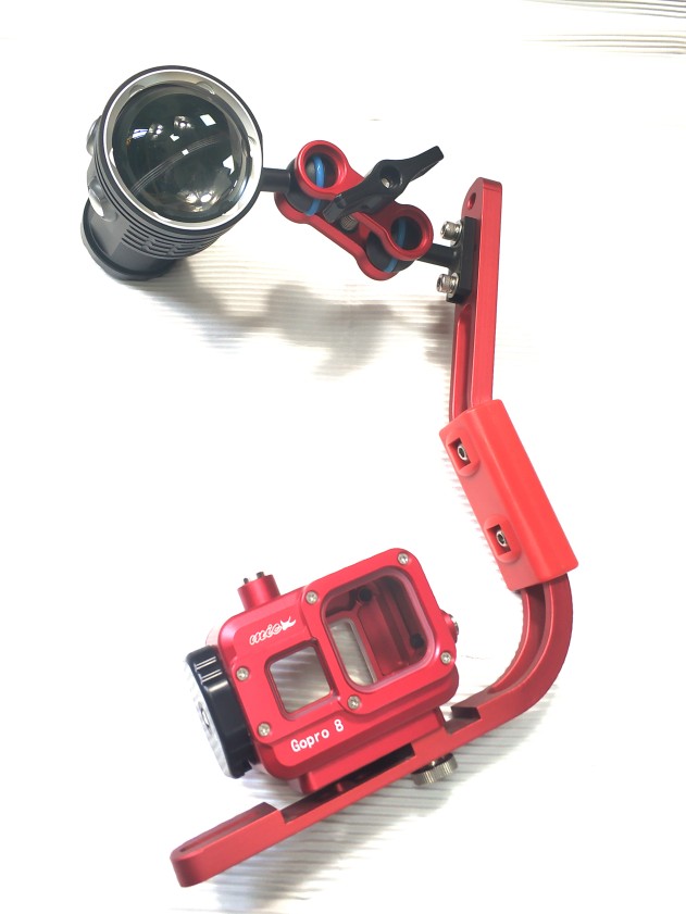 bubblescuba潜水摄影支架单灯